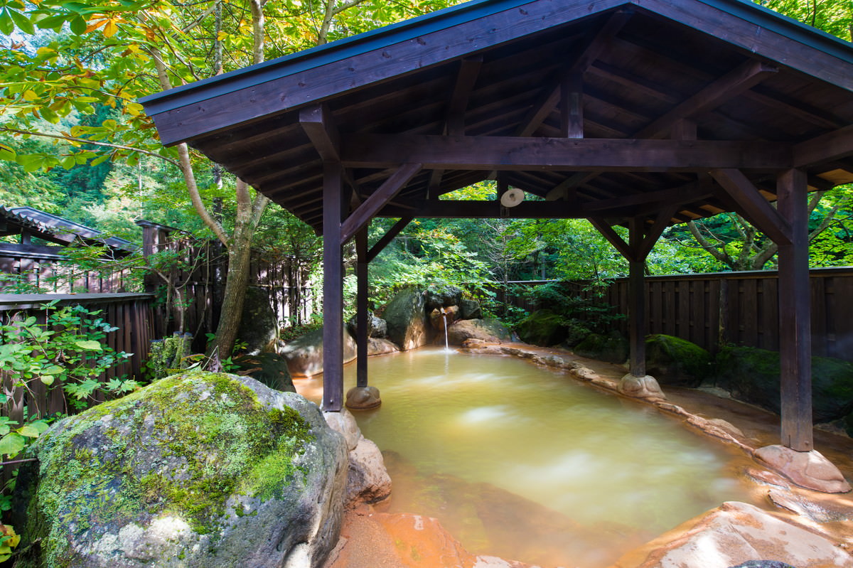 平湯民俗館の平湯の湯