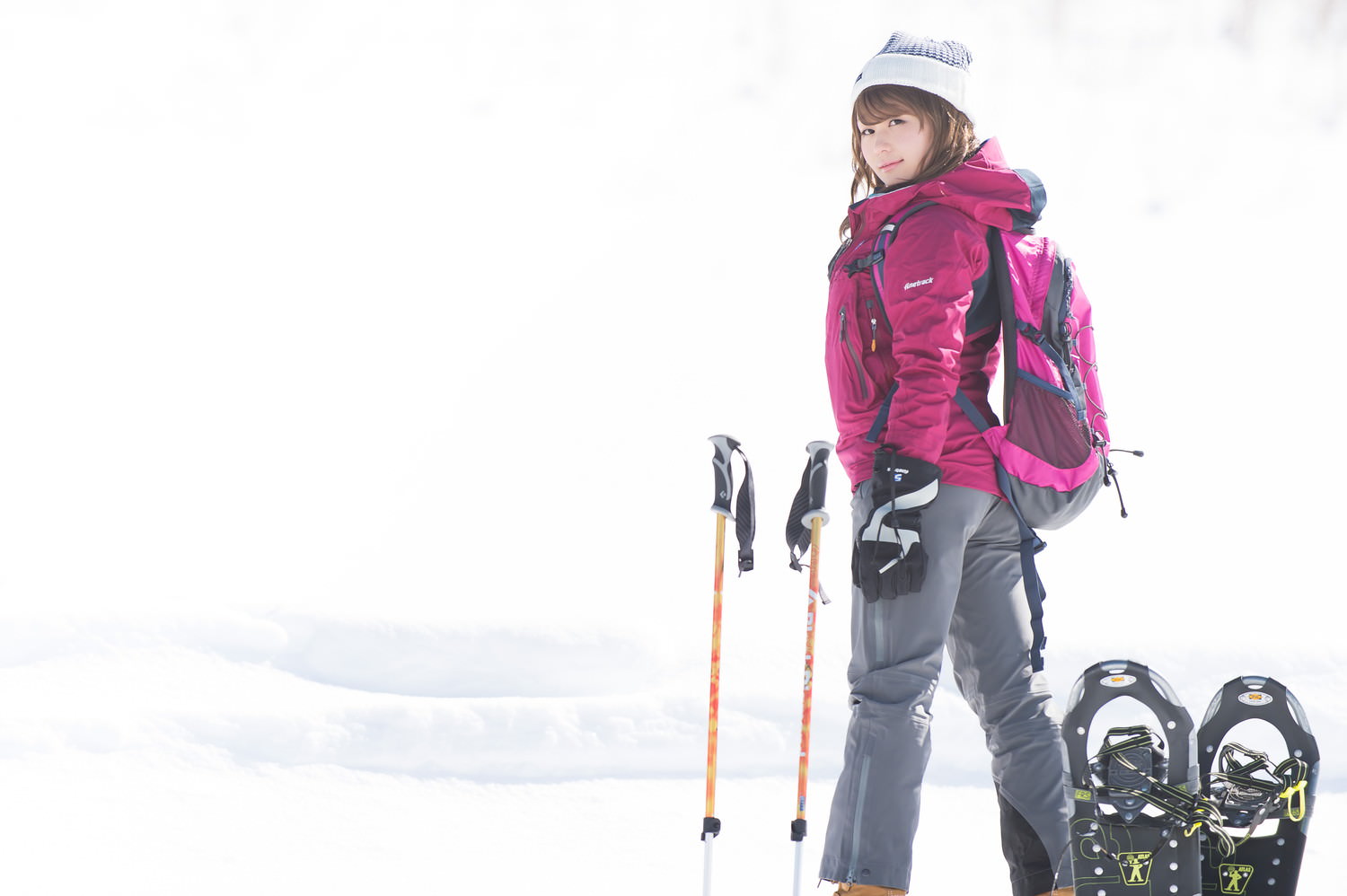 雪山美女レイヤリング