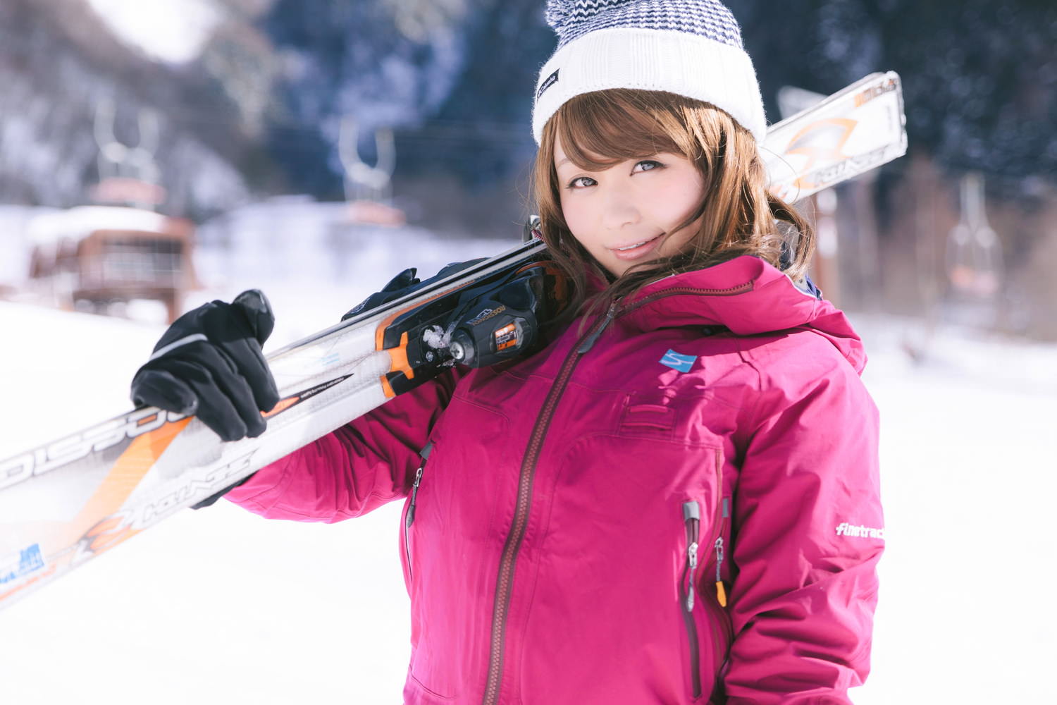 雪山美女レイヤリング