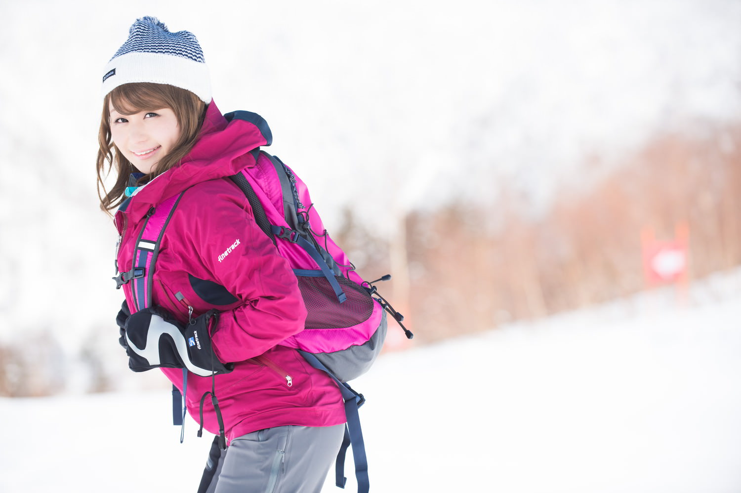 雪山美女レイヤリング