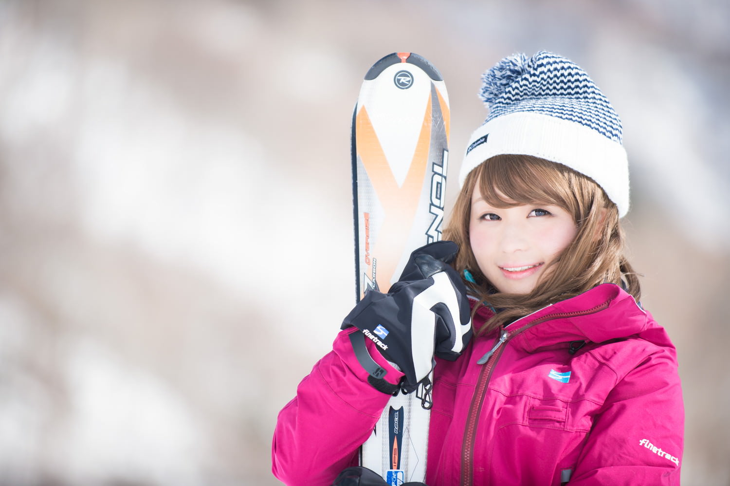 雪山美女レイヤリング