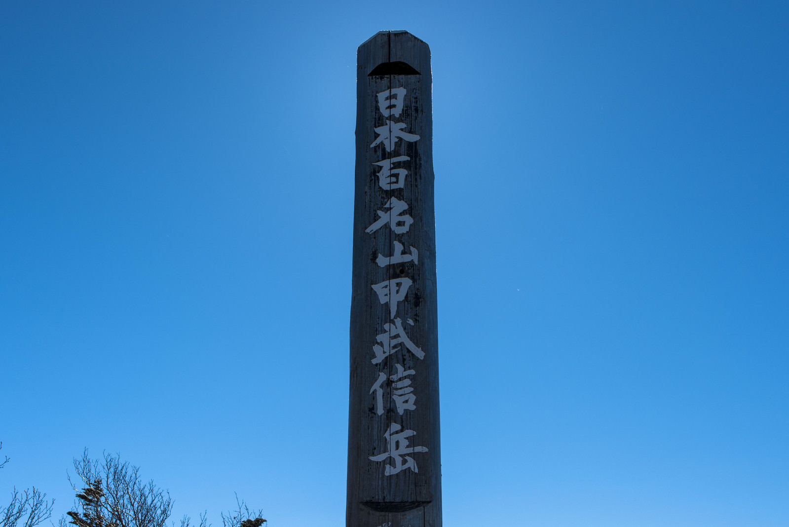 「甲武信ヶ岳山頂の碑」の写真