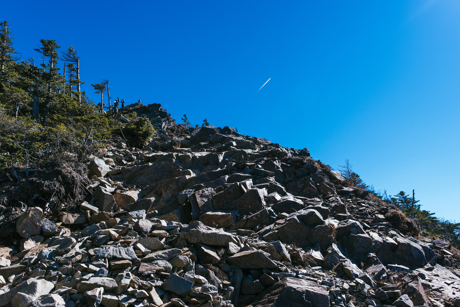 「甲武信ヶ岳山頂直下の瓦礫帯 | フリー素材のぱくたそ」の写真