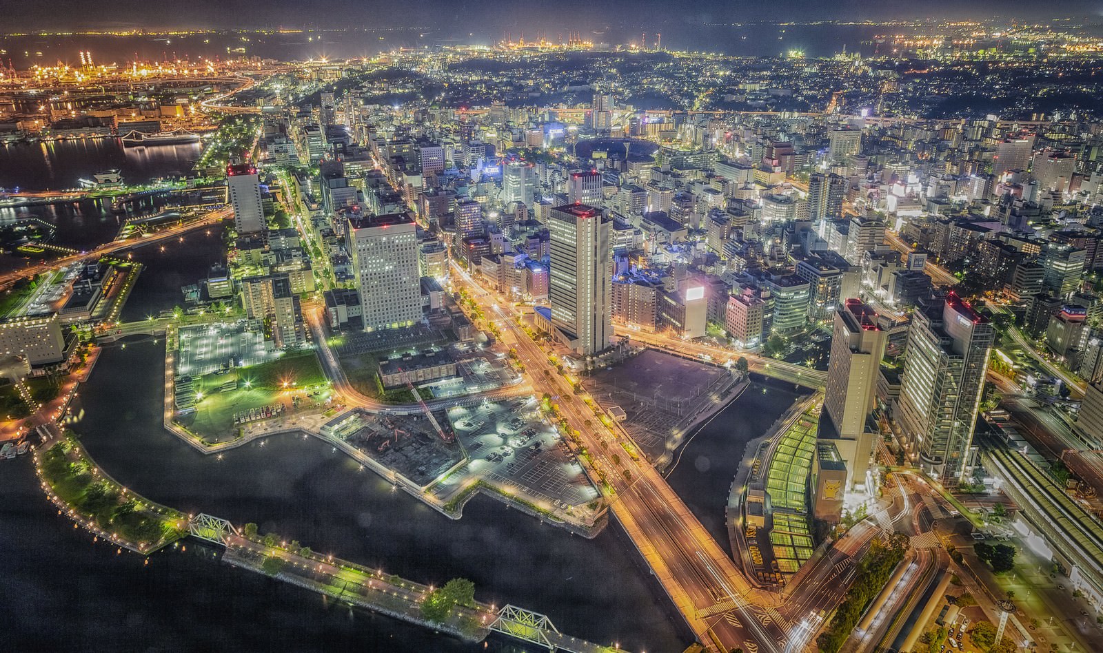 横浜の夜景 Hdr の写真 画像 を無料ダウンロード フリー素材のぱくたそ