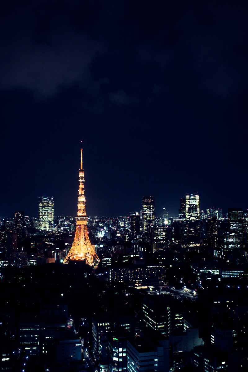 東京タワーと夜景 無料の写真素材はフリー素材のぱくたそ