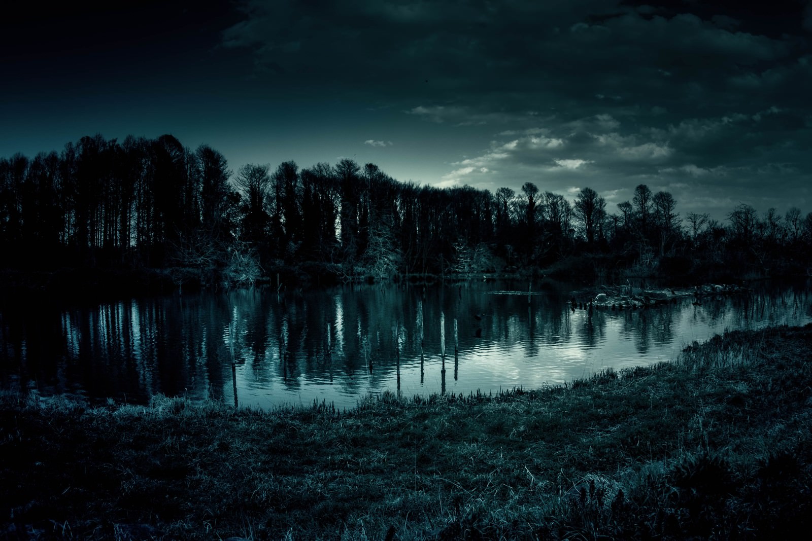 いかにも不気味な池の写真を無料ダウンロード フリー素材 ぱくたそ