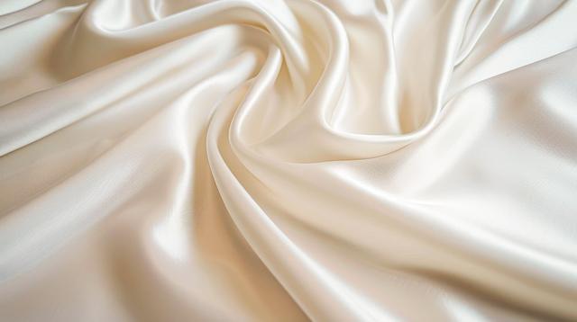 ツーピース(シルク素材) 優美に広がる純白のシルク素材が織りなす光と影の無料のAI画像素材