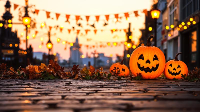 【完全オリジナル】ハロウィン マッチョオーランタン ライト 送料無料 DENKO HOME（電光ホーム） ハロウィン LED 無限 ミラーライト