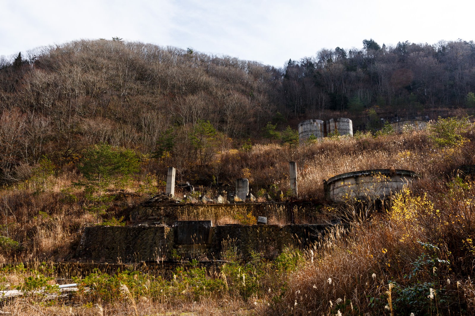荒れ果てた土畑鉱山跡の写真素材 ぱくたそ