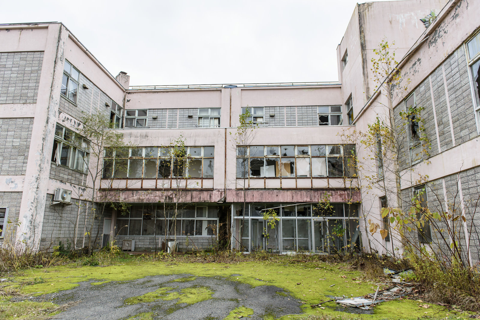 「小学校の廃墟小学校の廃墟」のフリー写真素材を拡大