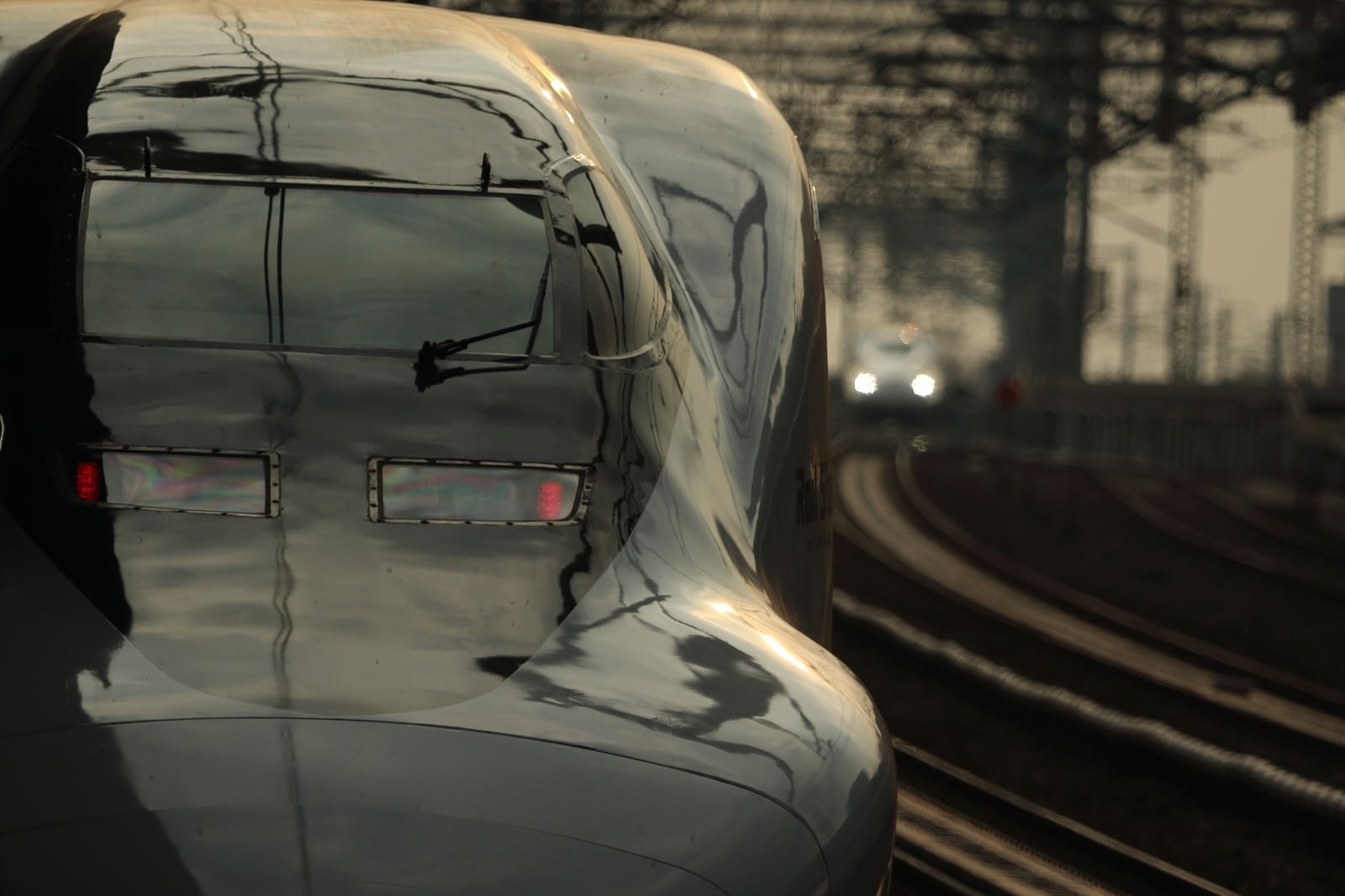 鉄道の顔と美しい光沢の写真素材 ぱくたそ