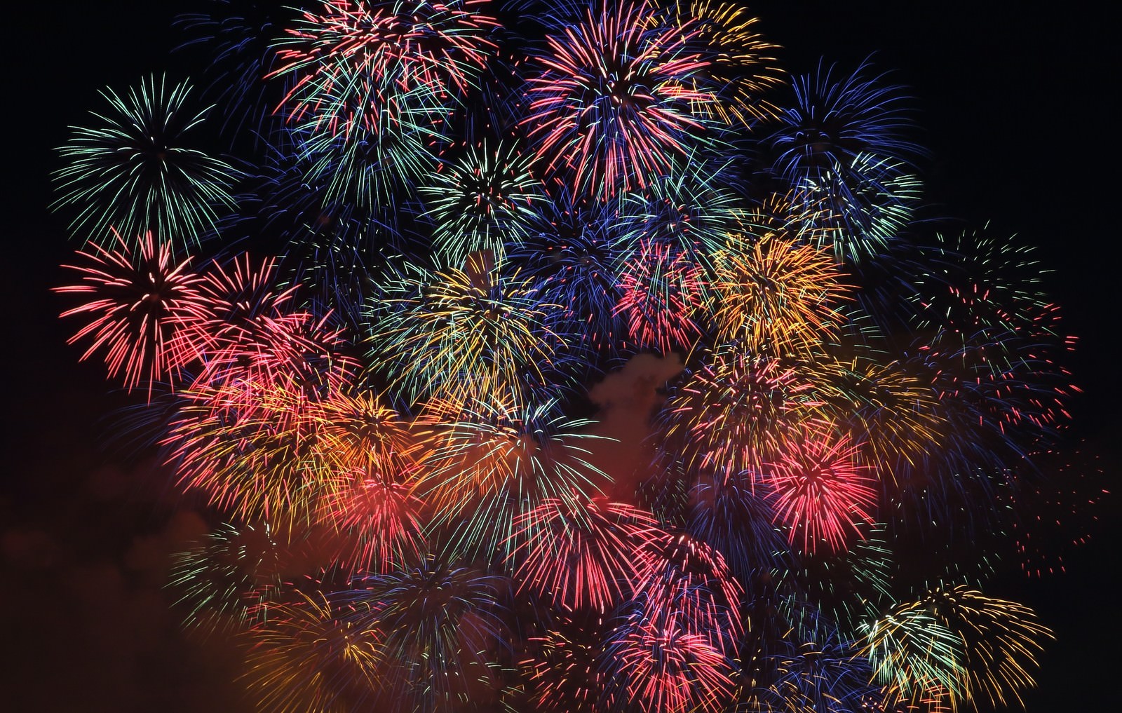 淀川の花火大会の写真素材 ぱくたそ