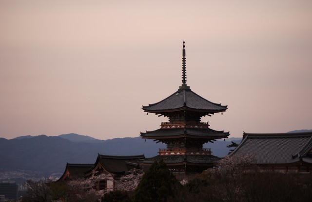 京の街を眺める