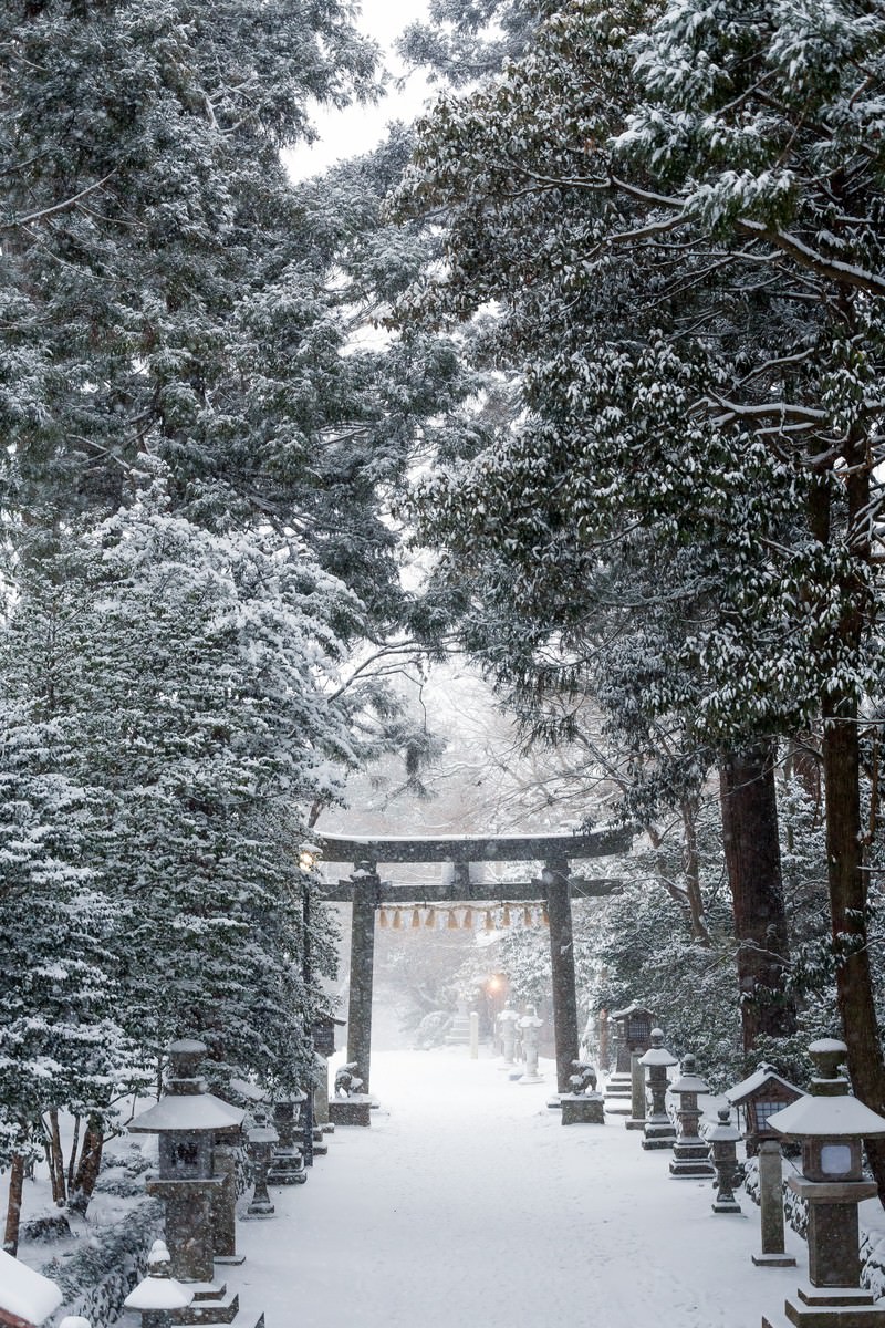 積雪の鹽竈神社の写真を無料ダウンロード フリー素材 ぱくたそ