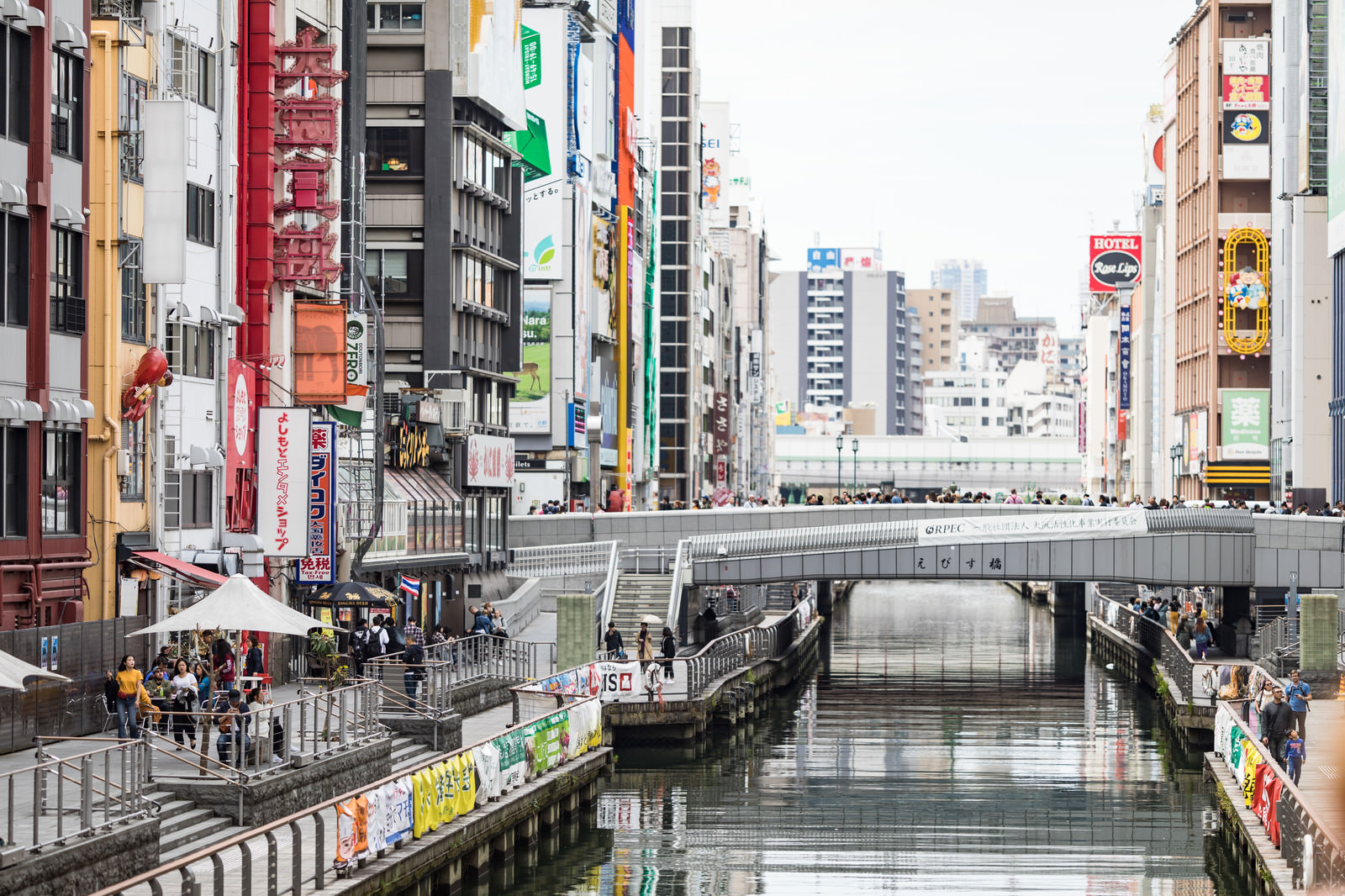 道頓堀のえびす橋 戎橋 の写真を無料ダウンロード フリー素材 ぱくたそ