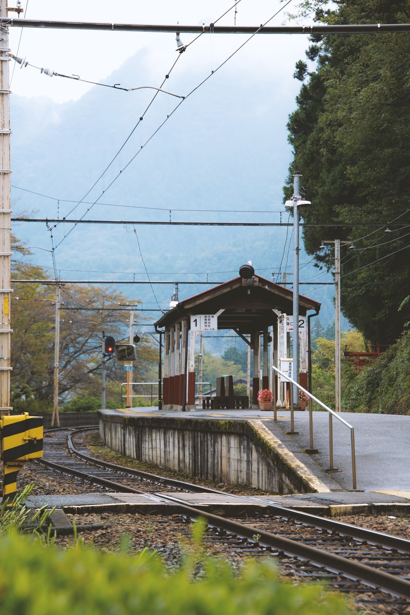 「田舎の無人駅」の写真