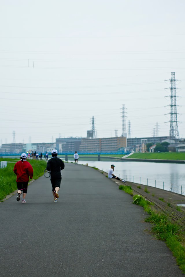 河川敷のランニングコース