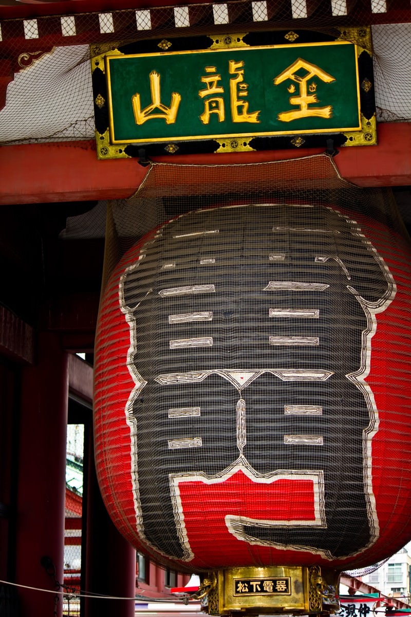 動物の島 新着雷門 提灯 イラスト