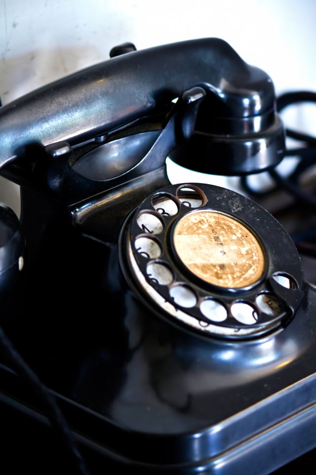 レトロな黒電話の写真素材 ぱくたそ