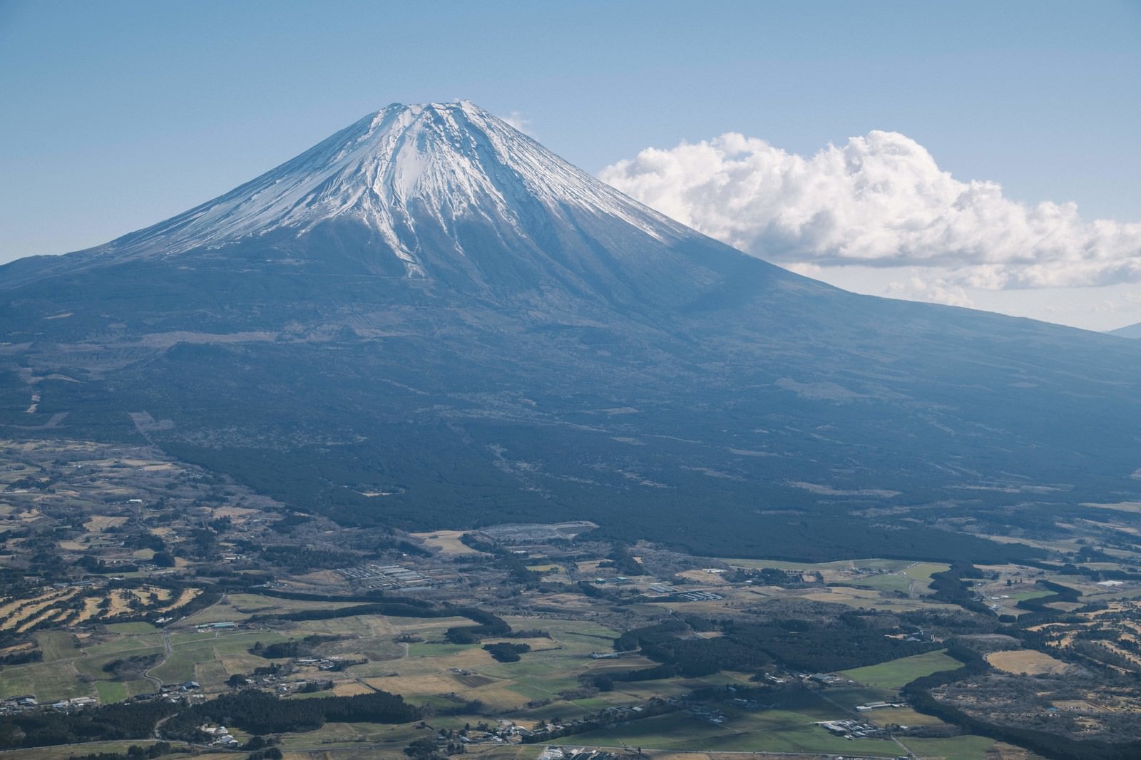 「毛無山から見る富士山」の写真