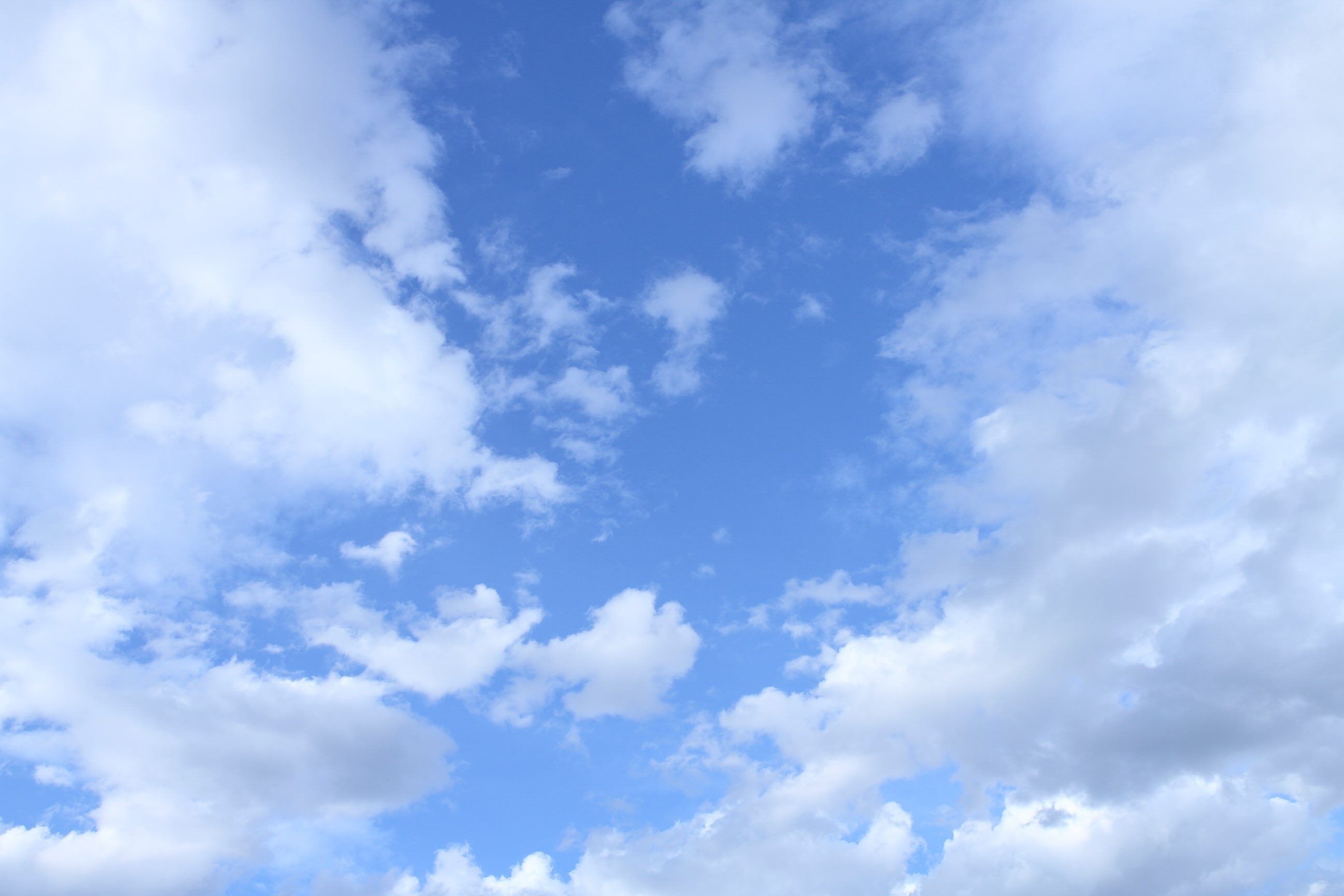 青空と雲・今日もいい天気｜ぱくたそフリー素材