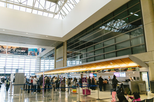 ロサンゼルス国際空港の搭乗手続き