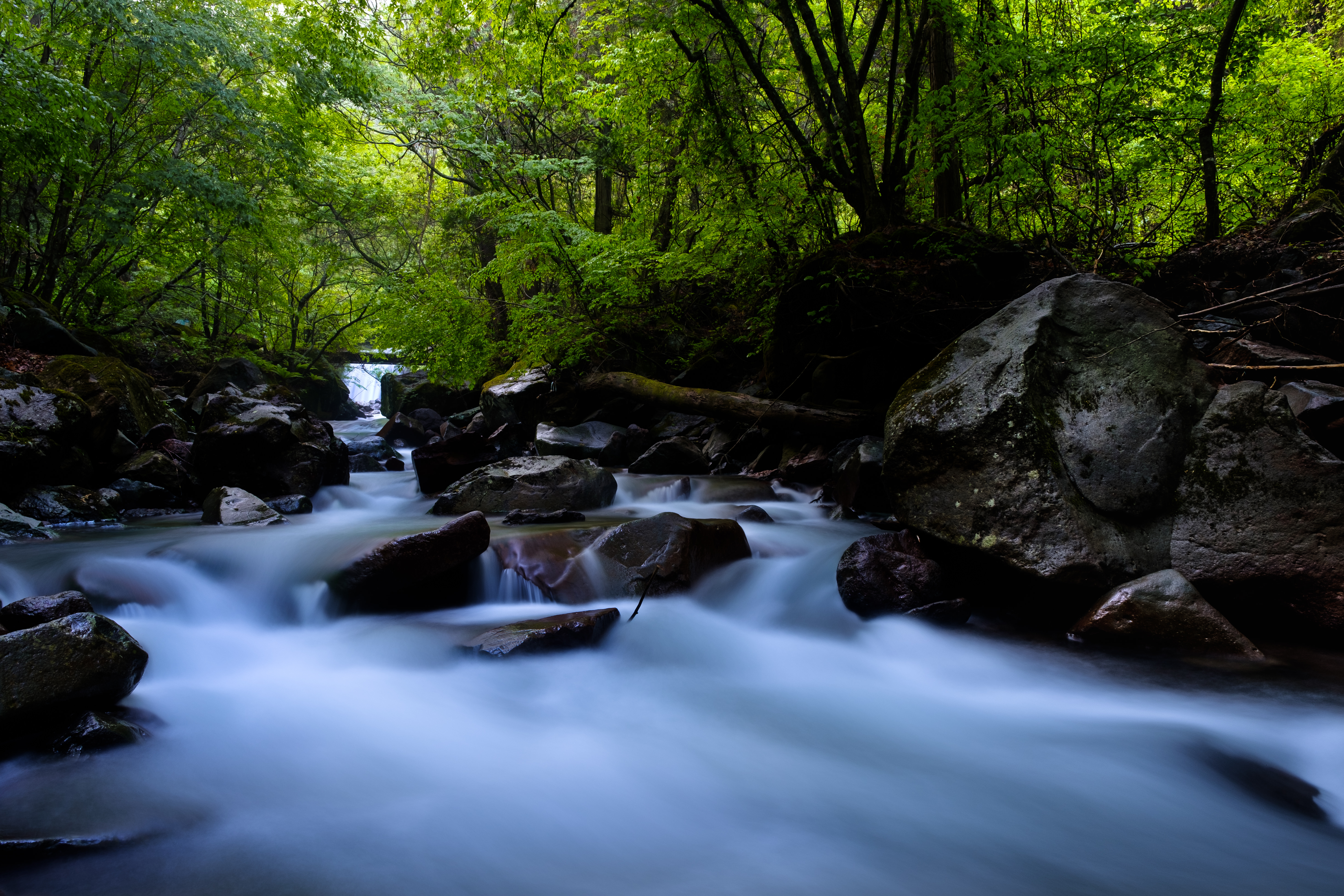 横谷渓谷の上流の写真素材 ぱくたそ