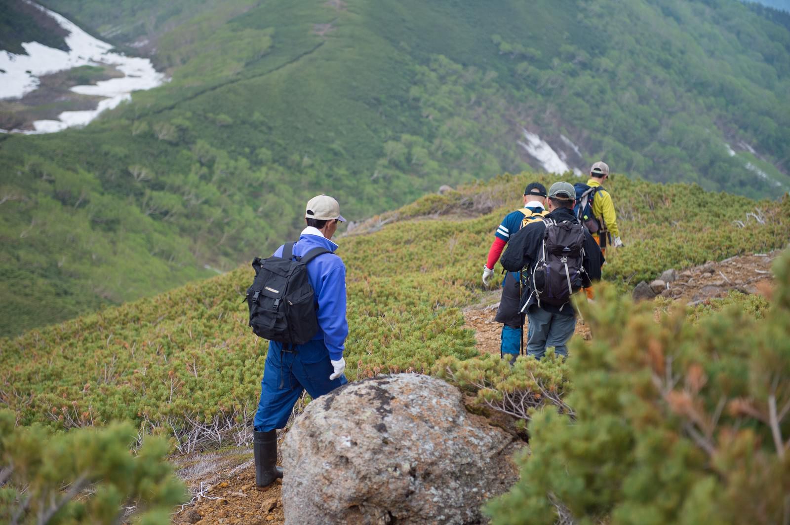 乗鞍新登山道を歩く登山者の写真 画像 を無料ダウンロード フリー素材のぱくたそ