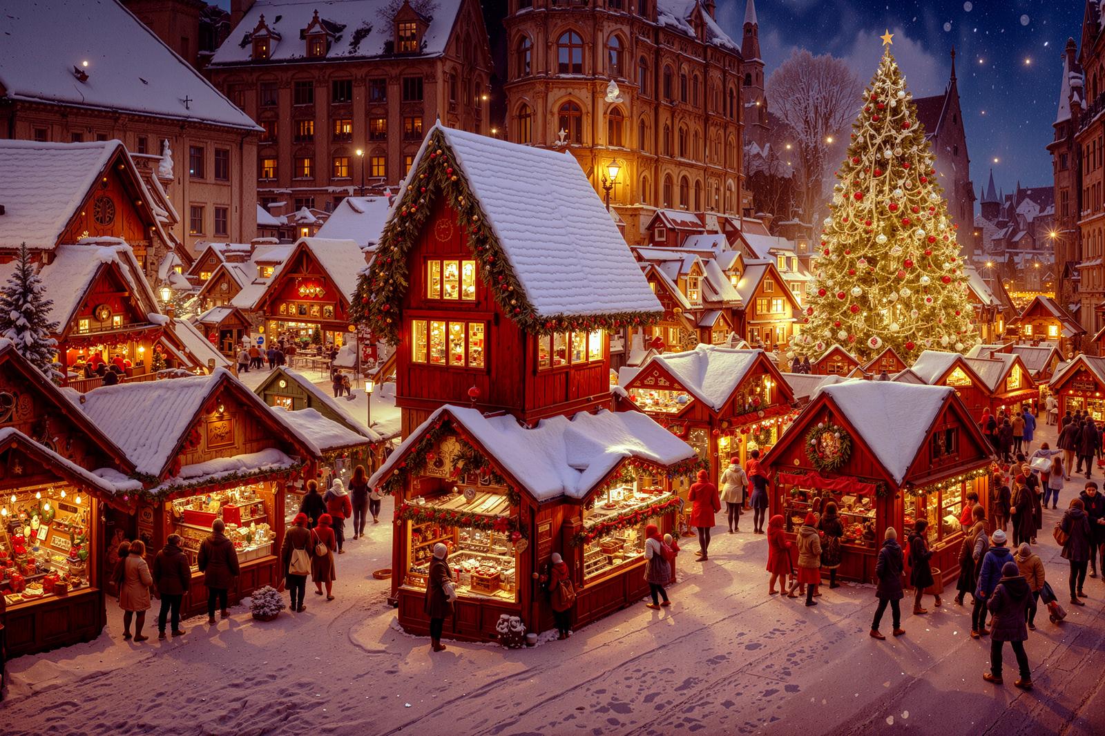 クリスマスマーケットの風景のai画像素材 ぱくたそ