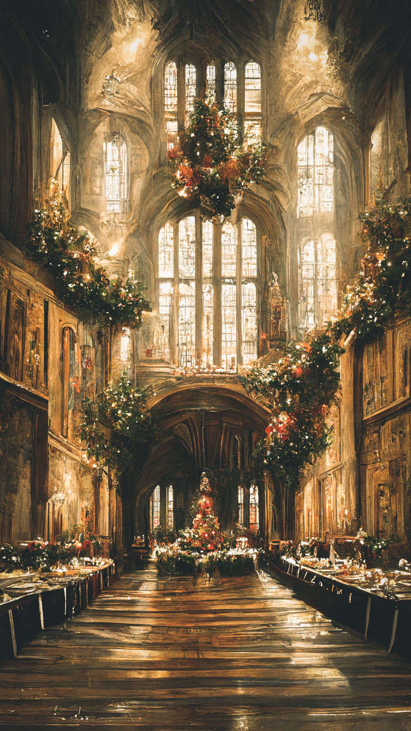 「聖堂のクリスマスパーティー | フリー素材のぱくたそ」の写真