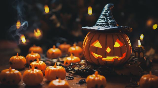 ハロウィン・ハーモニー ジャック・オー・ランタンの輝きの無料のAI