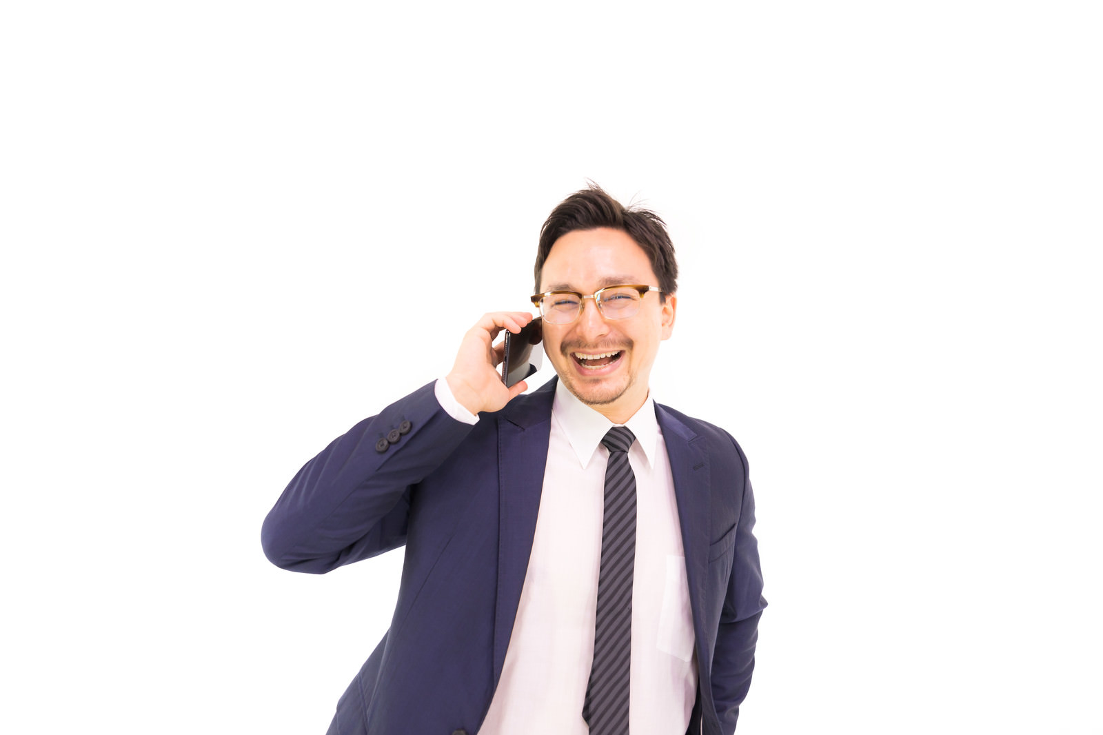 Photo of "Half-German smile while talking on the phone" [Model: Max_Ezaki]