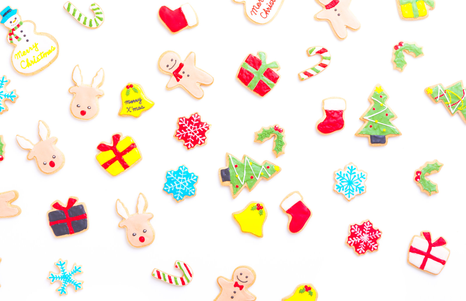 「クリスマス用手作りアイシングクッキー | フリー素材のぱくたそ」の写真