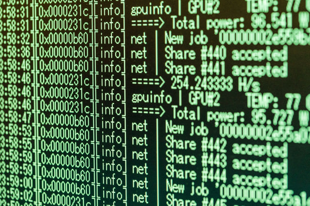 「暗号通貨マイニング」のフリー写真素材