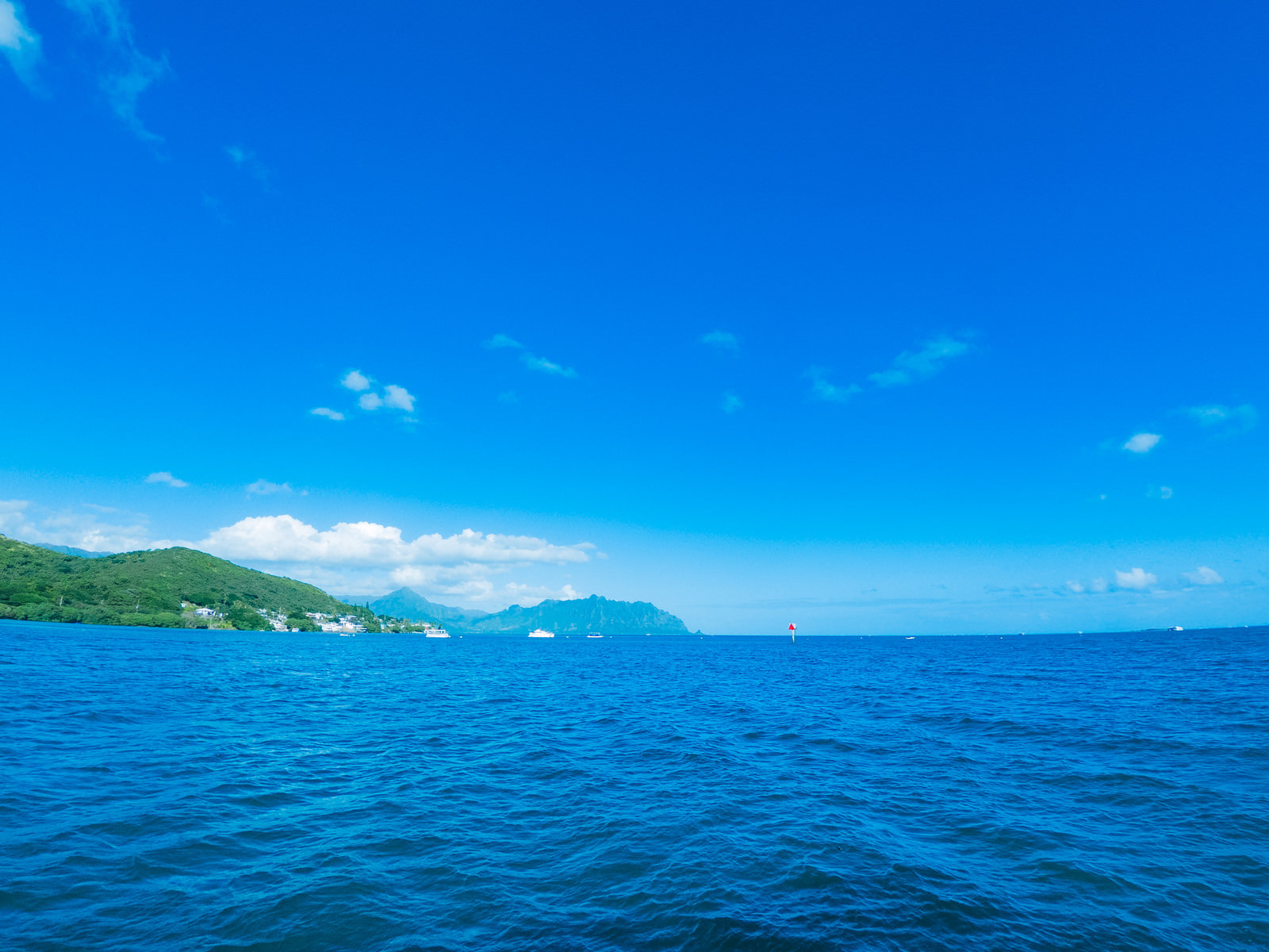 青々としたハワイの海 フリー素材のぱくたそ