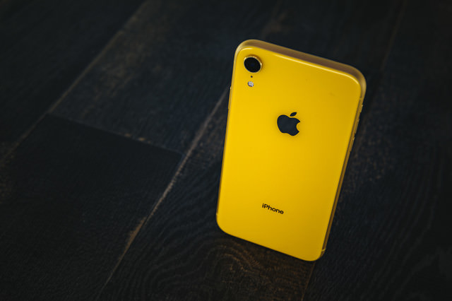 iPhone XR yellow