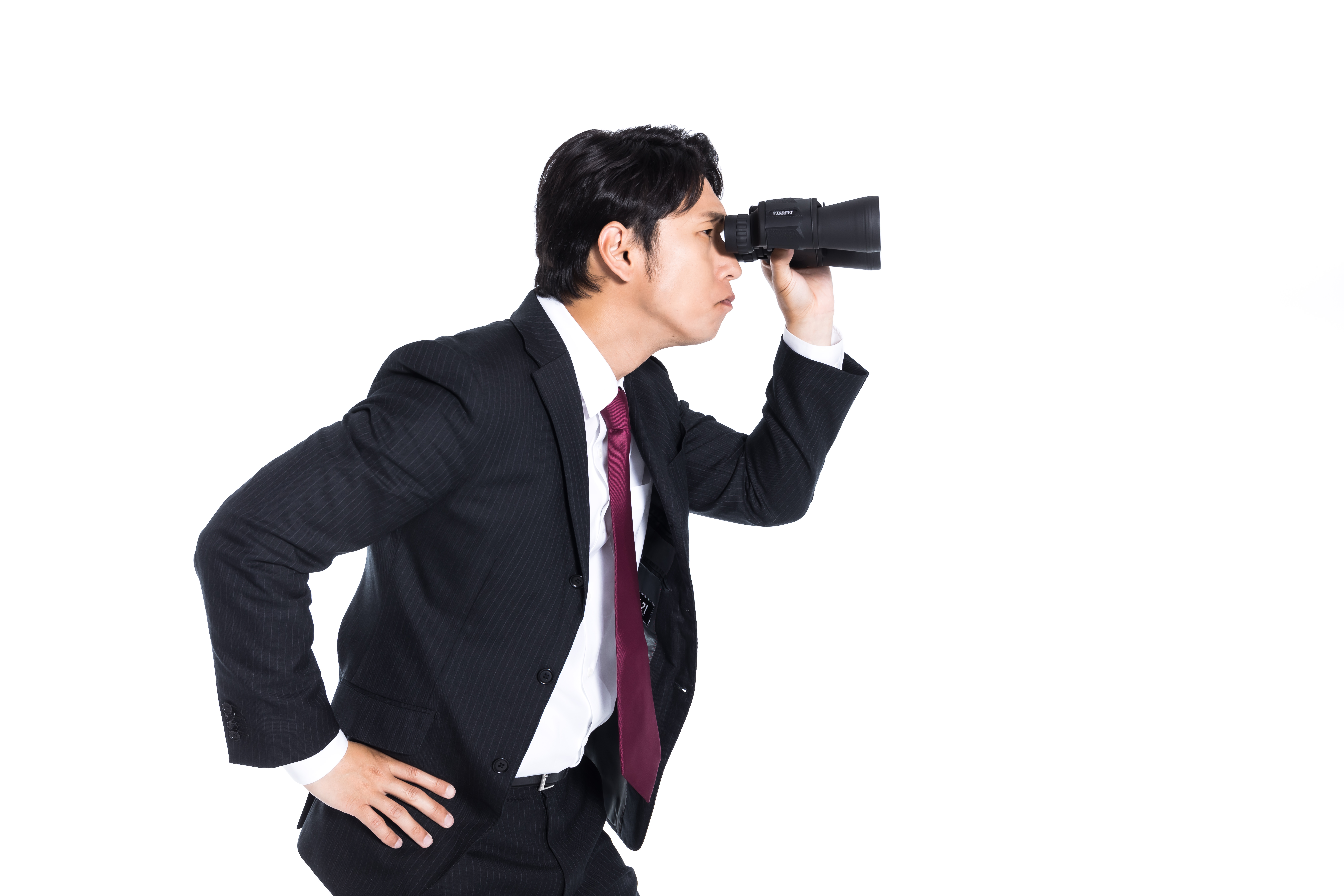 双眼鏡を覗く会社員の無料写真素材 - ID.30464｜ぱくたそ