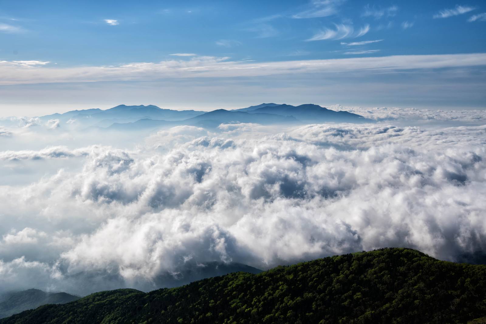 雲海に浮かぶ奥秩父山塊の写真を無料ダウンロード フリー素材 ぱくたそ