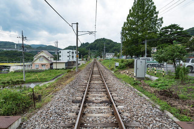 群馬大津駅前の線路