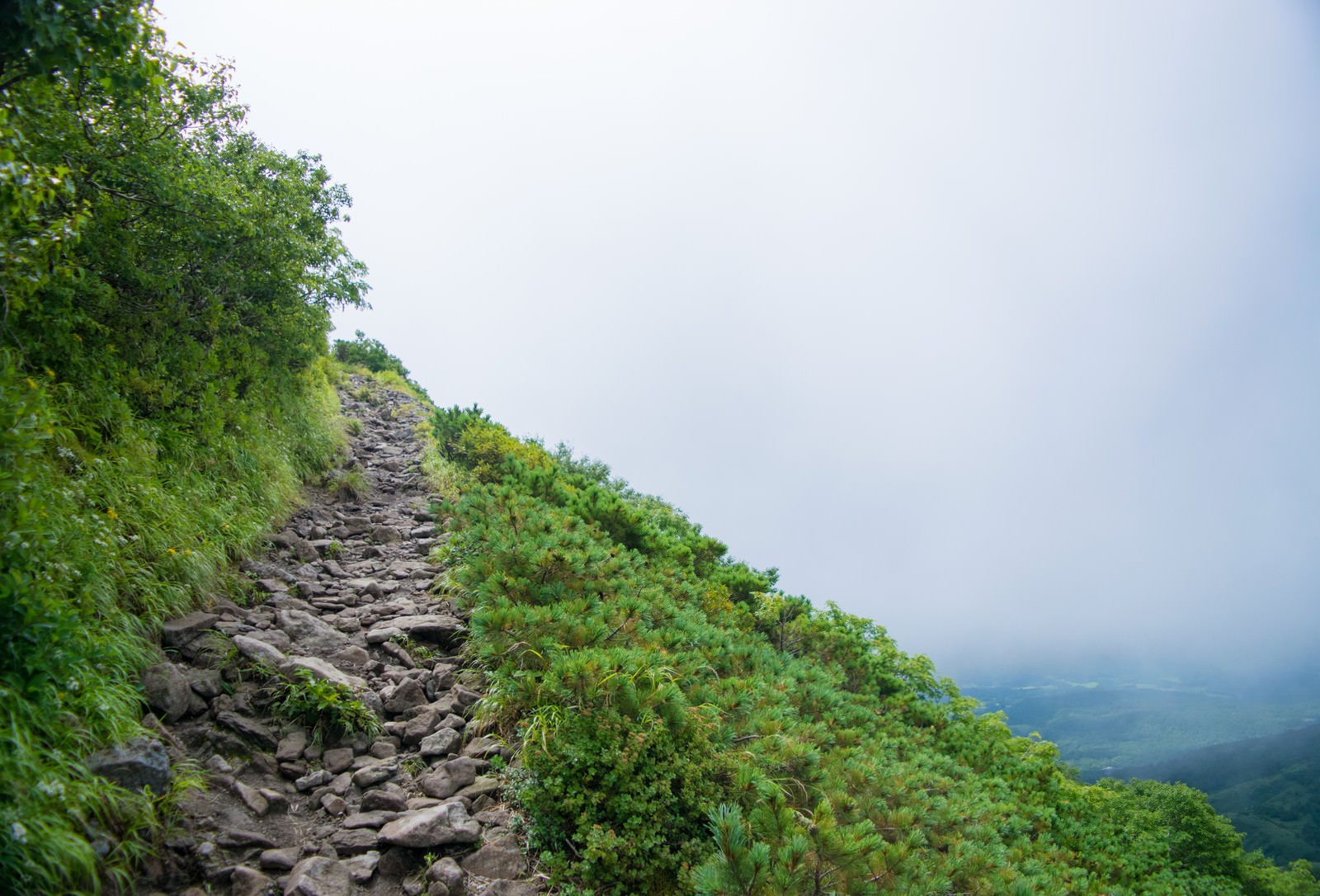 登山道と斜面の写真 画像 を無料ダウンロード フリー素材のぱくたそ