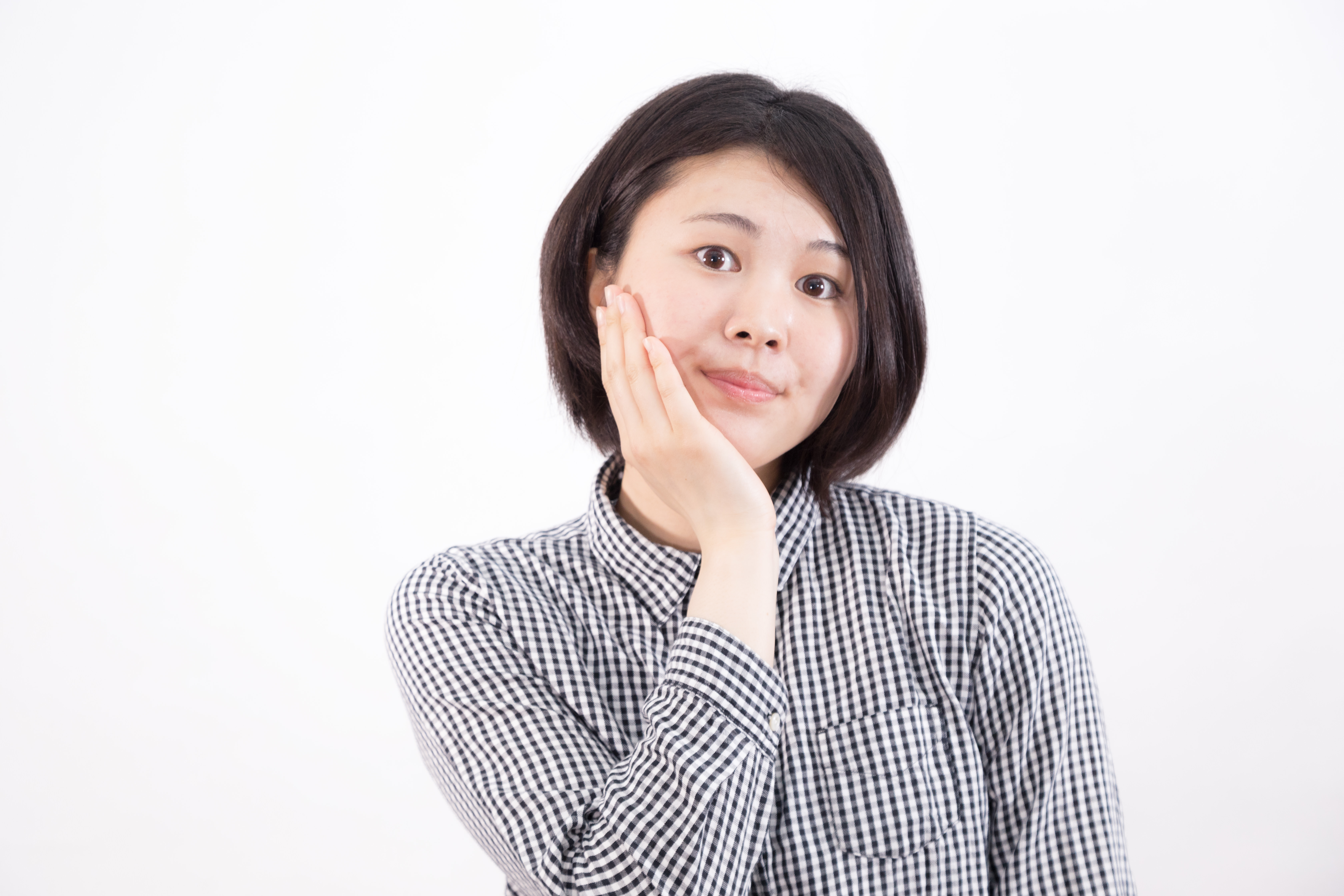 歯痛ポーズで盛れると聞いての写真素材 ぱくたそ
