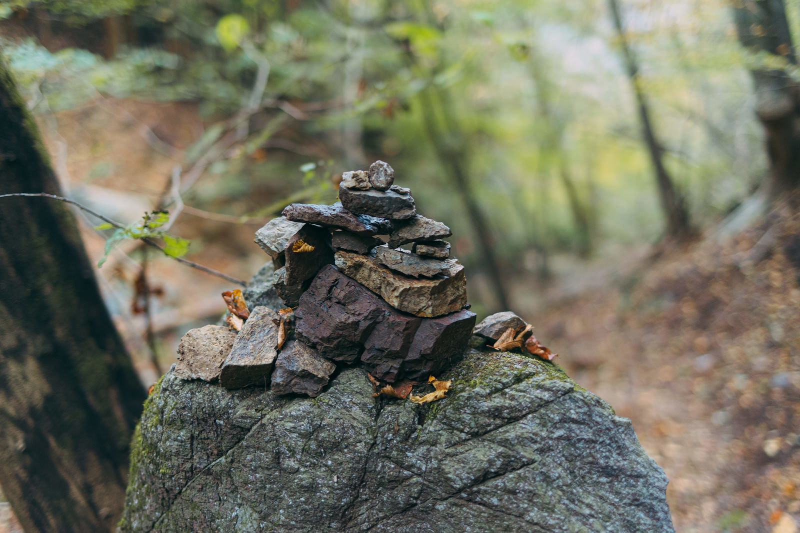 登山道で見つけたケルンの写真を無料ダウンロード フリー素材 ぱくたそ