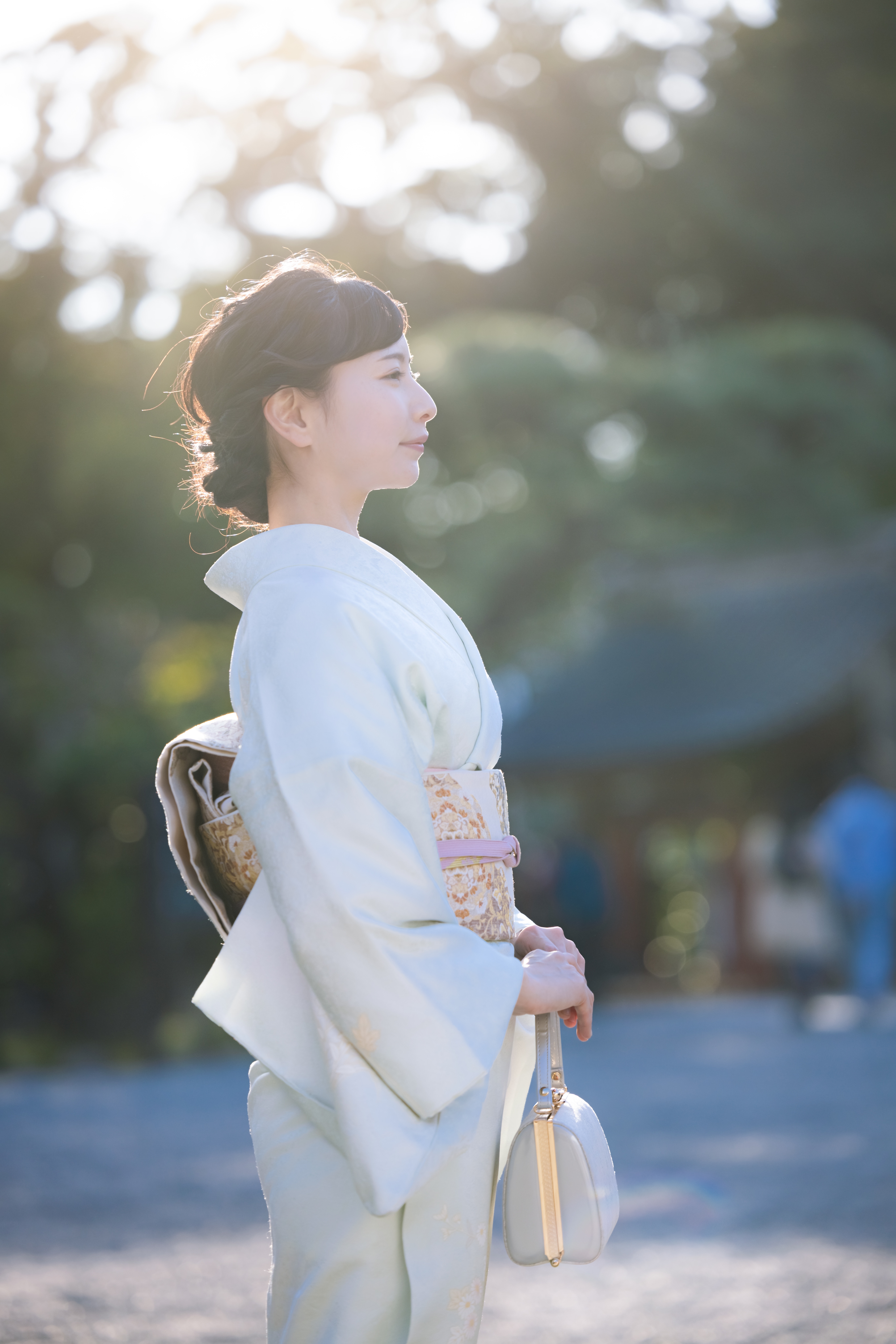 着物女性の横顔の写真素材 ぱくたそ